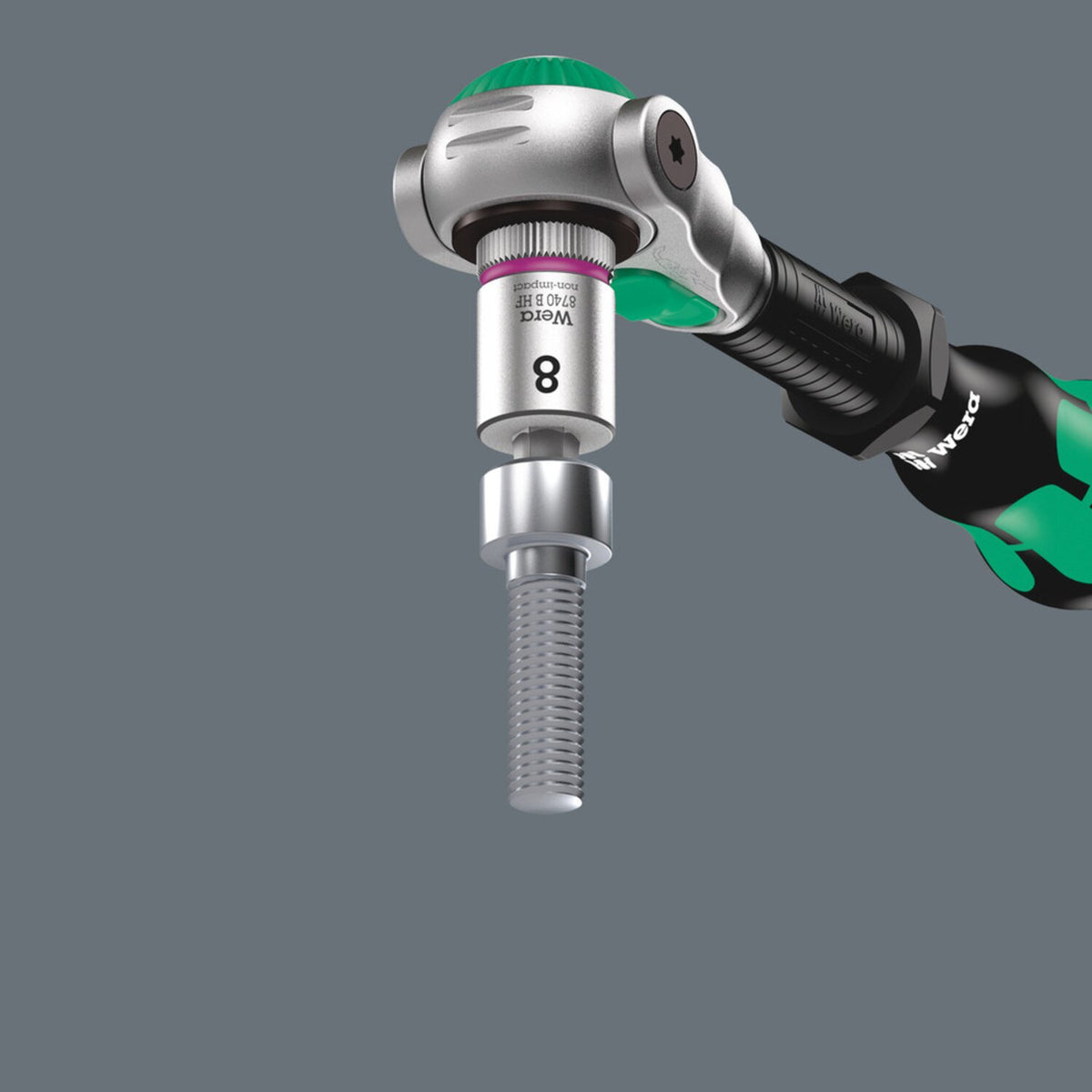 Wera socket belt with 3/8" drive Hex socket bits - US sizes