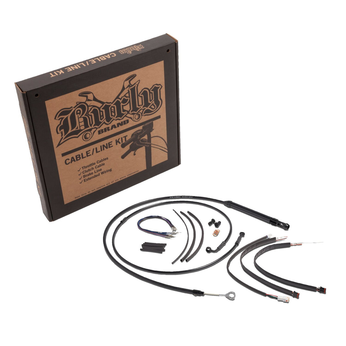Burly, high bar cable & line extension kit 12"