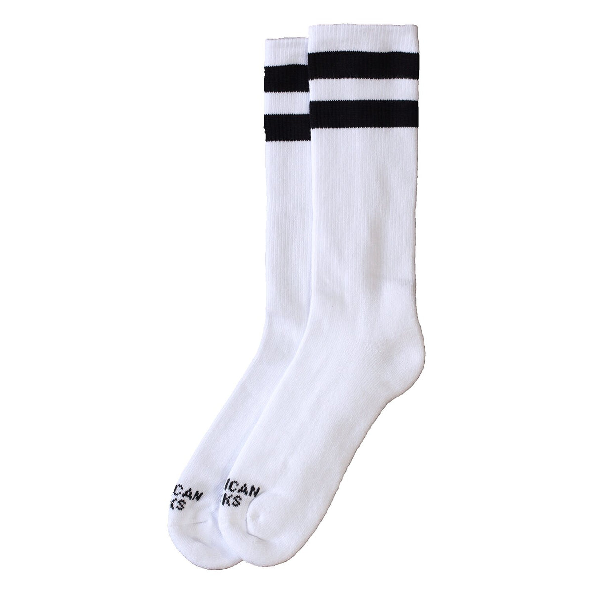 American Socks Mid high Old School I double black striped