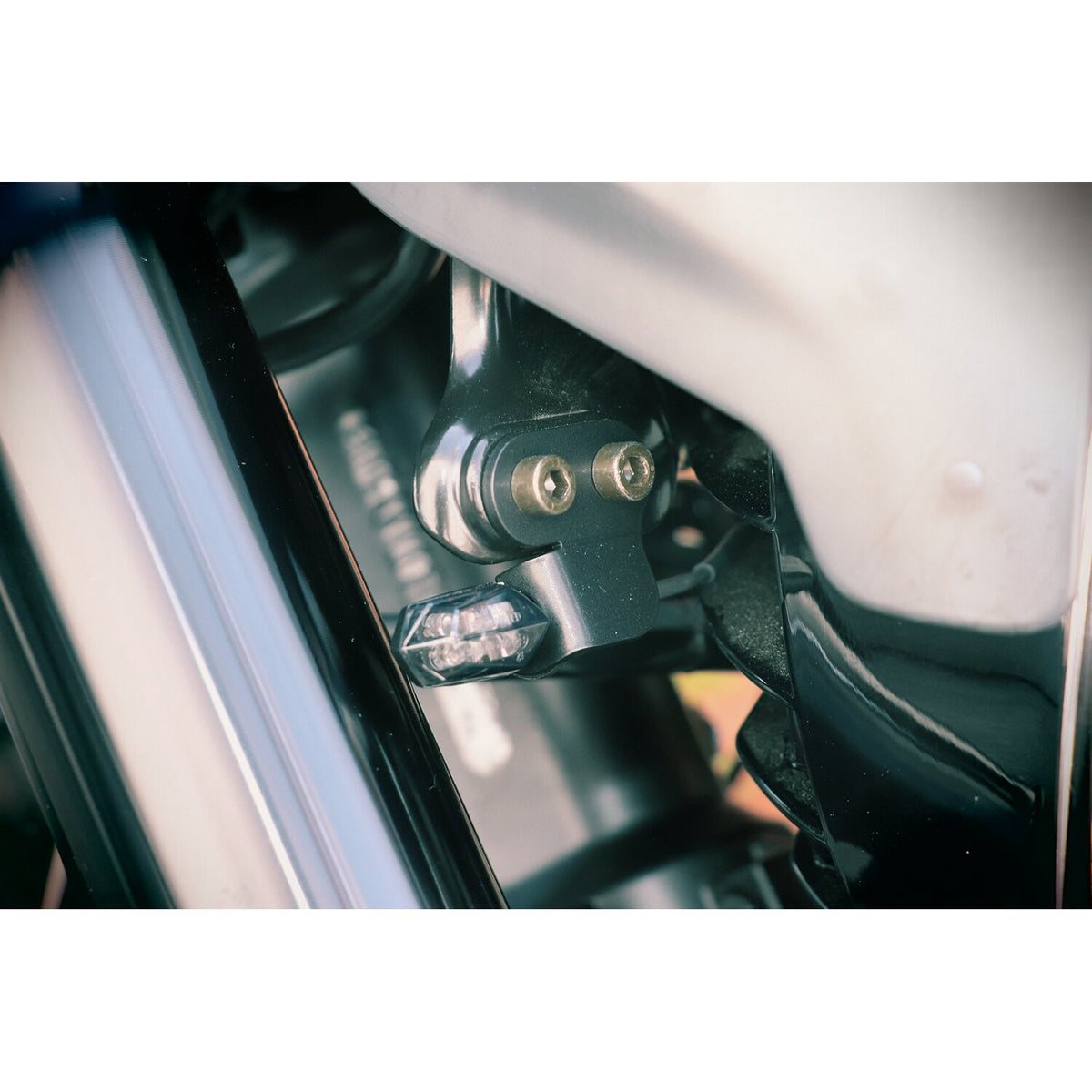 Cult-Werk, front turn signal brackets. Black