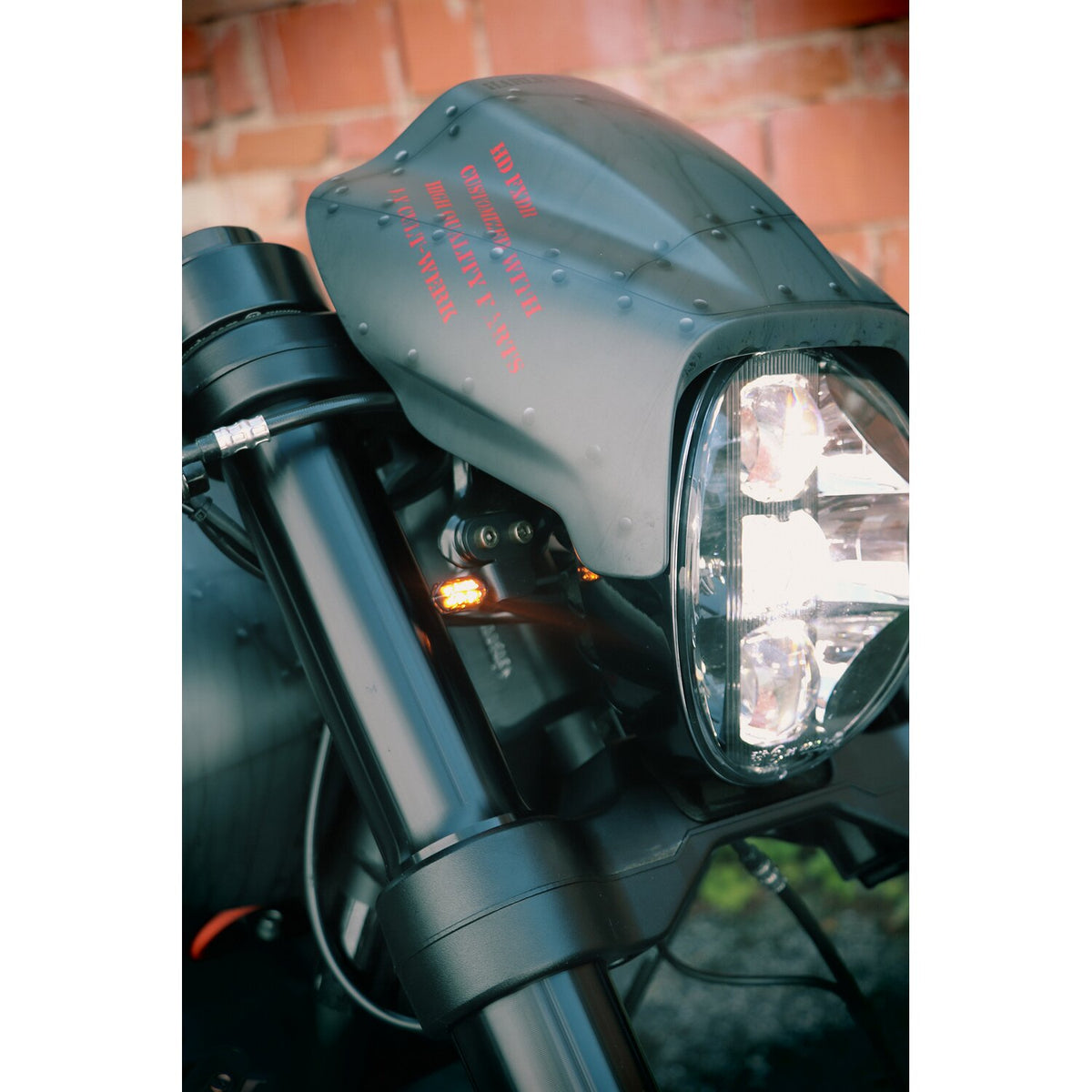 Cult-Werk, front turn signal brackets. Black