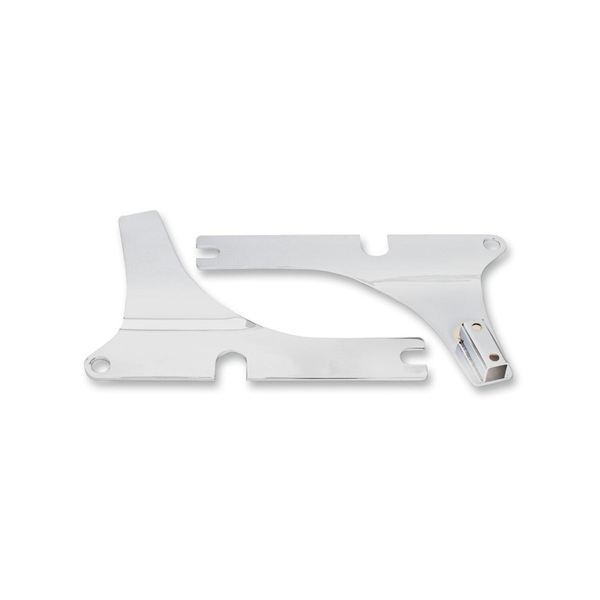 Cycle Visions, rigid sissy bar side plates. Chrome