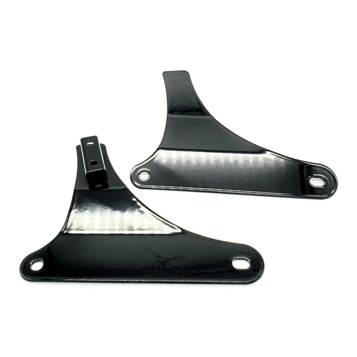 Cycle Visions, rigid sissy bar side plates. Black