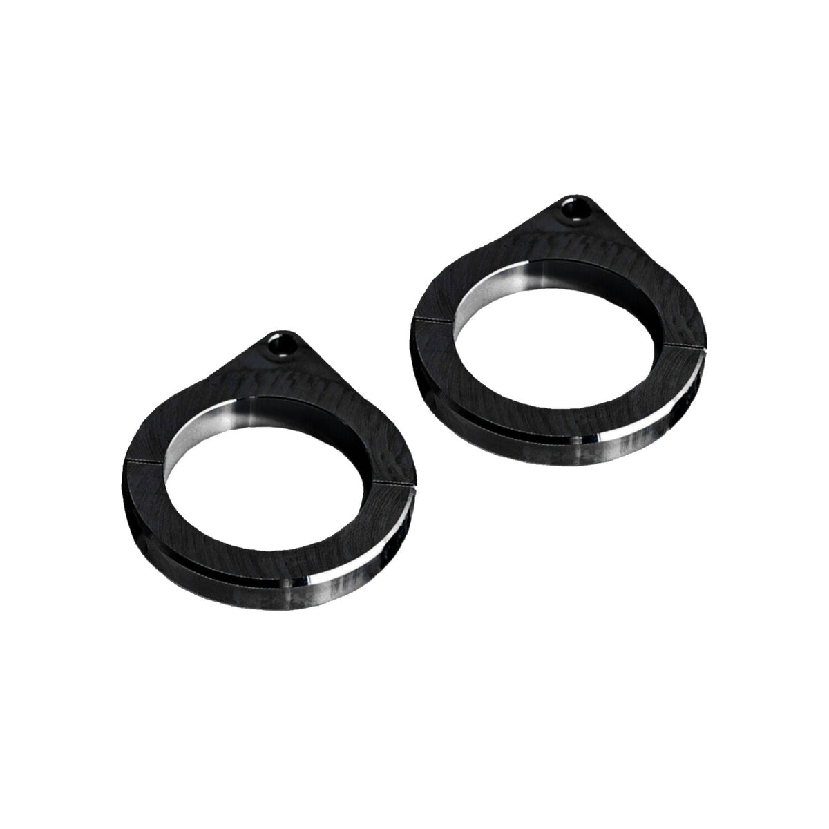 Killer Custom, speedometer housing brackets. 1-1/4" Black