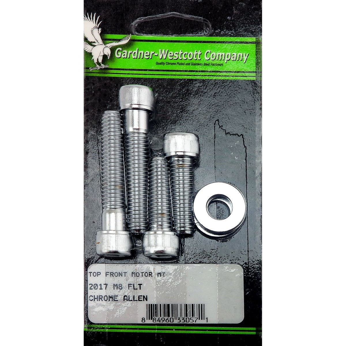 GW, top front motor mount kit. Chrome
