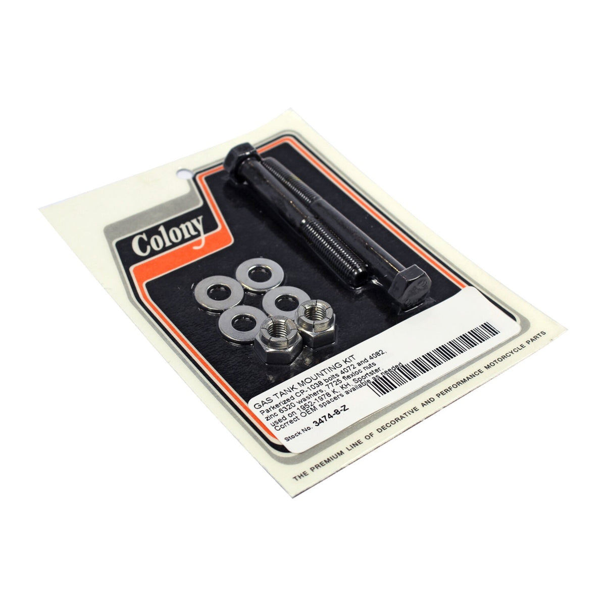 Colony, gas tank mount kit black