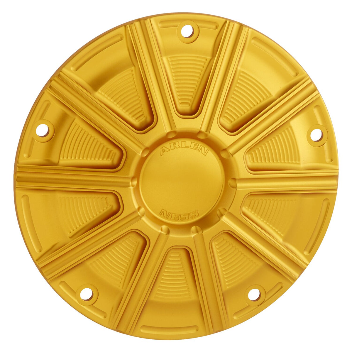 Arlen Ness, 10-Gauge II derby cover. Gold