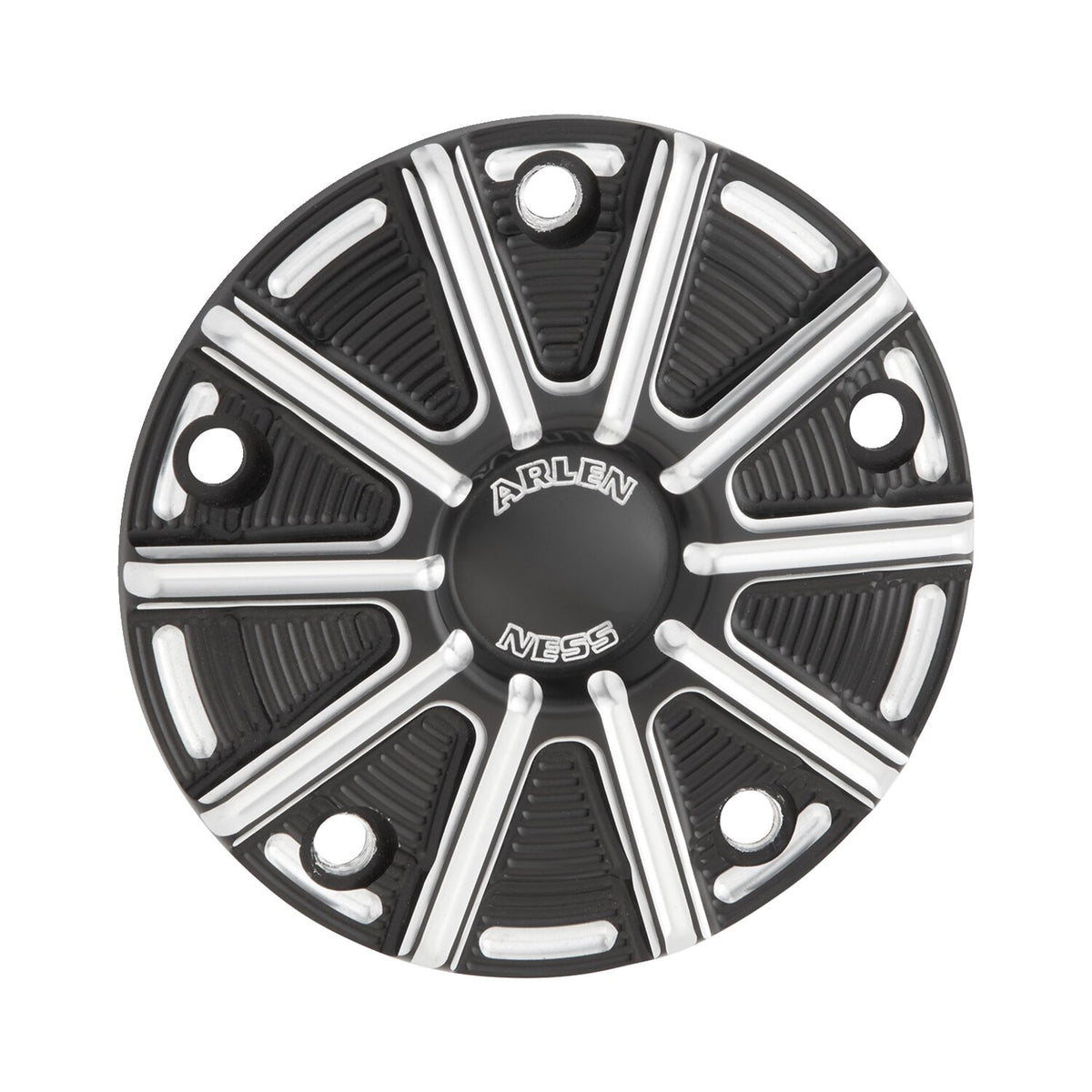 Arlen Ness, 10-gauge point cover. Black contrast