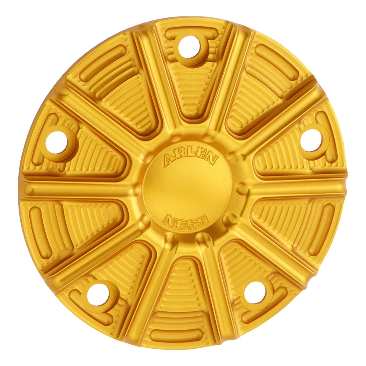 Arlen Ness, 10-gauge point cover. Gold