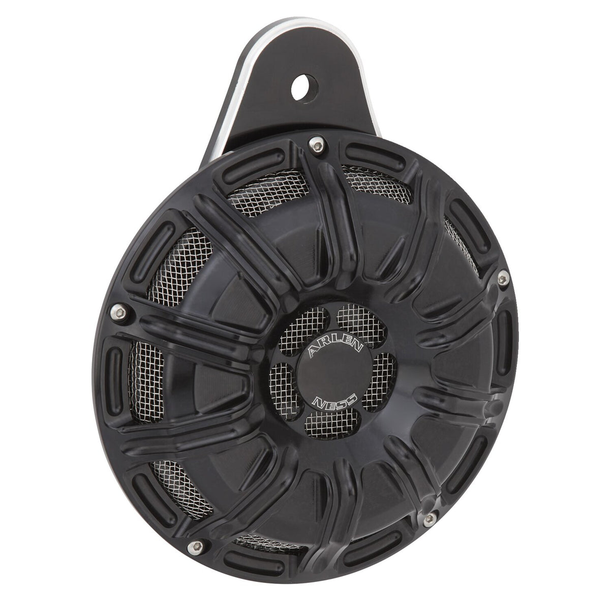 Arlen Ness, billet horn kit, 10-Gauge. All Black