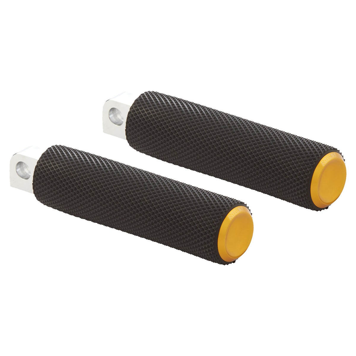 Arlen Ness, Fusion foot pegs, Knurled. Gold end caps