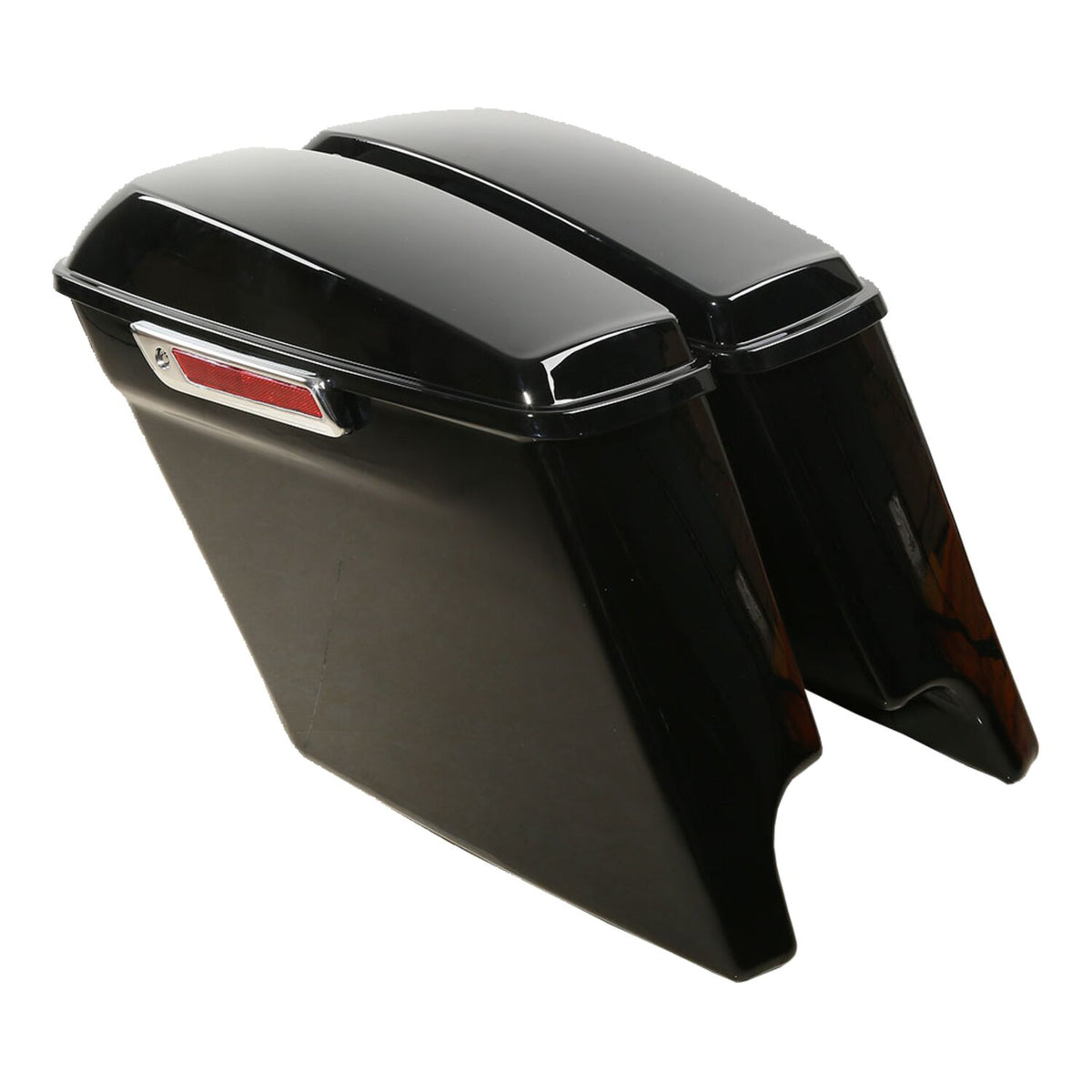 5" down extended saddlebag set. Black