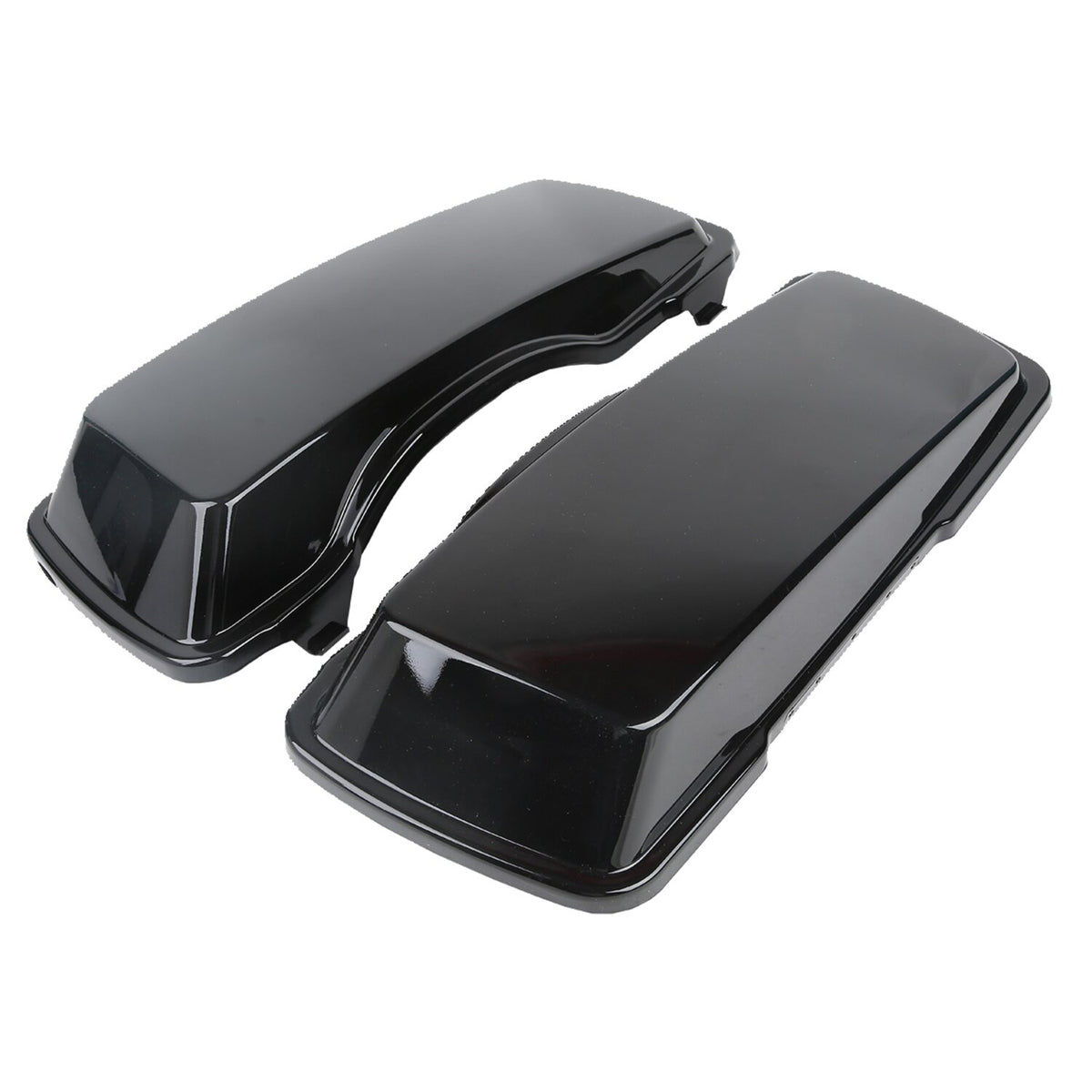 Saddlebag lid set. Black