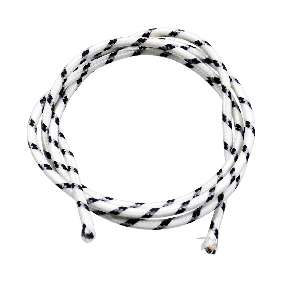 Classic cloth covered wiring, 25ft. roll. White/black