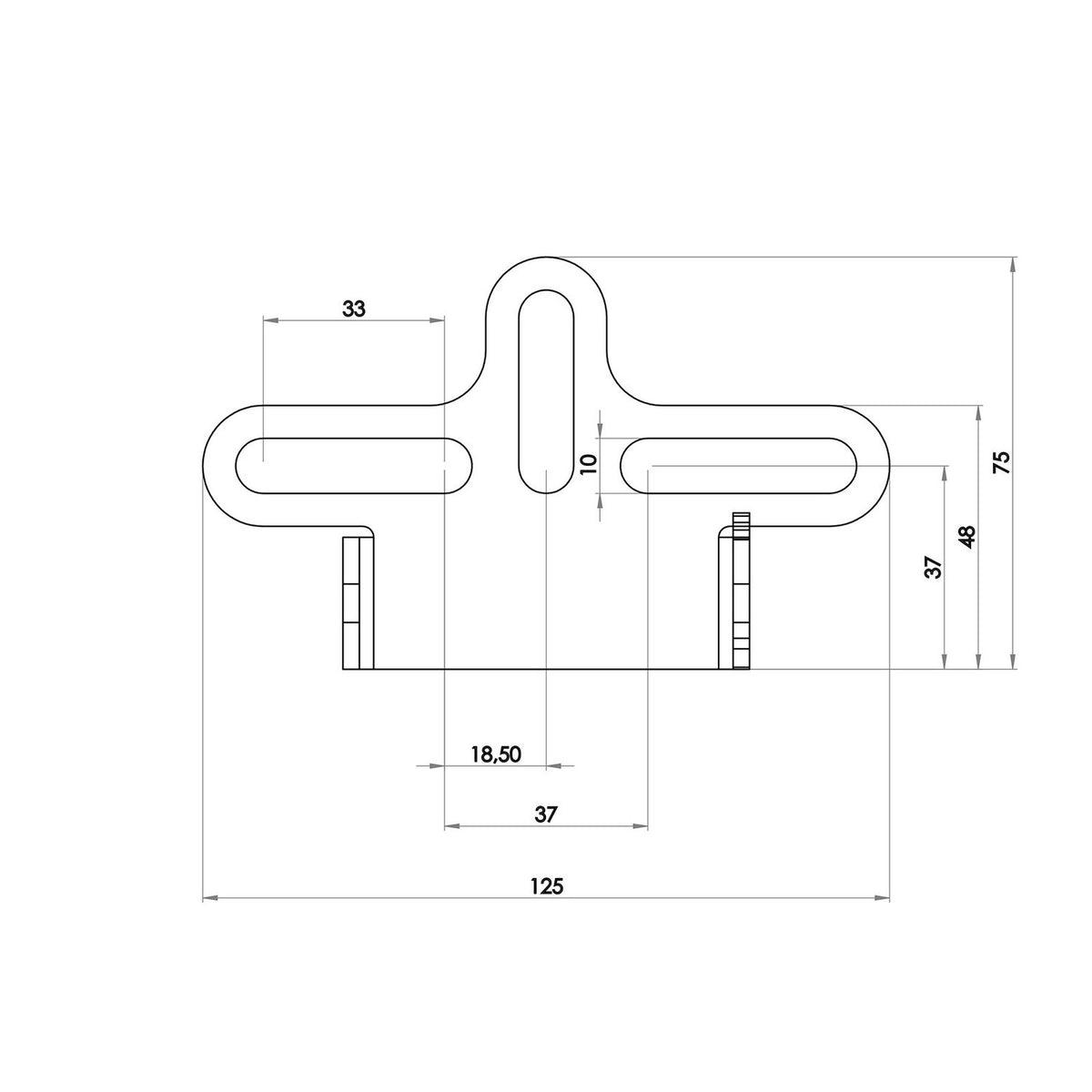 Zieger, under fender license plate bracket kit. Pro6