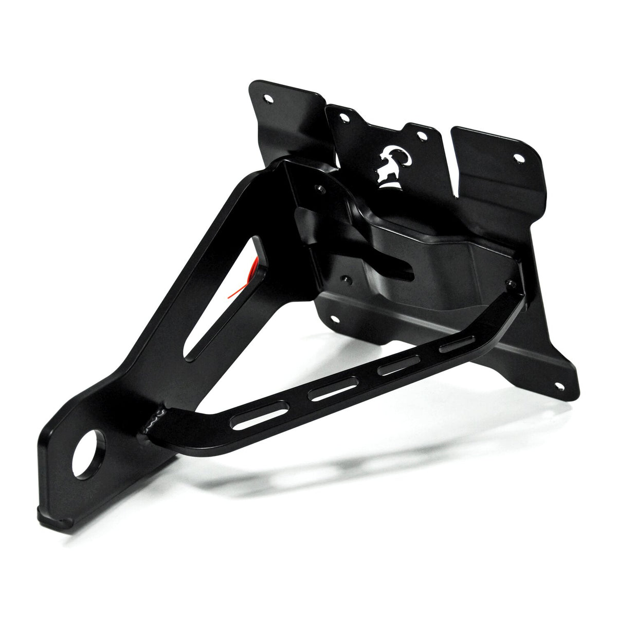 Zieger, side mount license plate bracket kit. Black