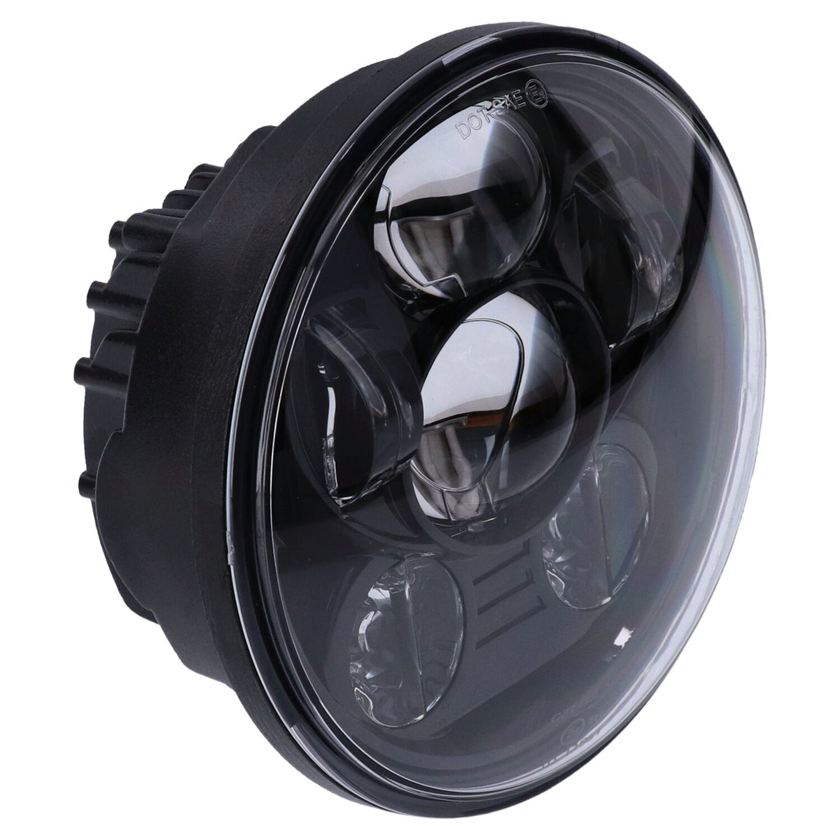 Bright, 5-3/4" LED headlamp unit. Black