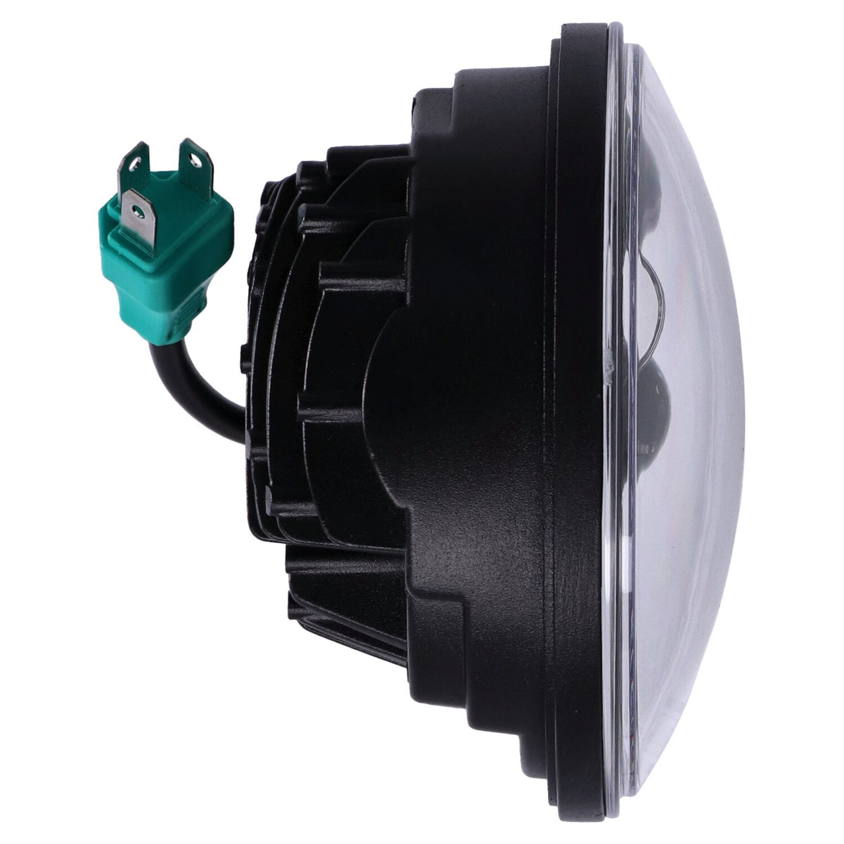 Bright, 5-3/4" LED headlamp unit. Black