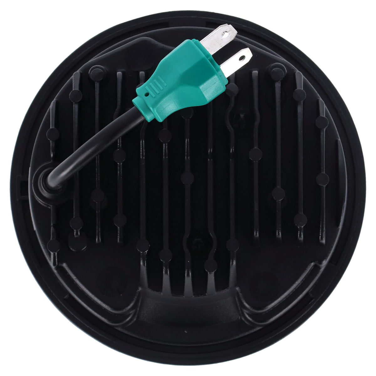 Bright, 5-3/4" LED headlamp unit. Black