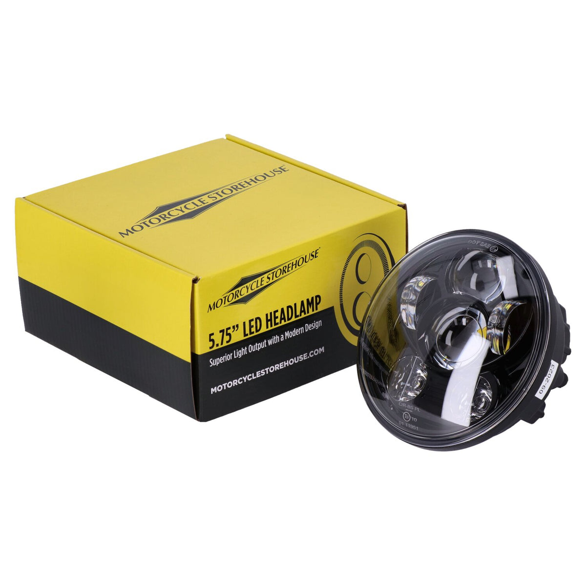 Bright, 5-3/4" LED headlamp unit. Black