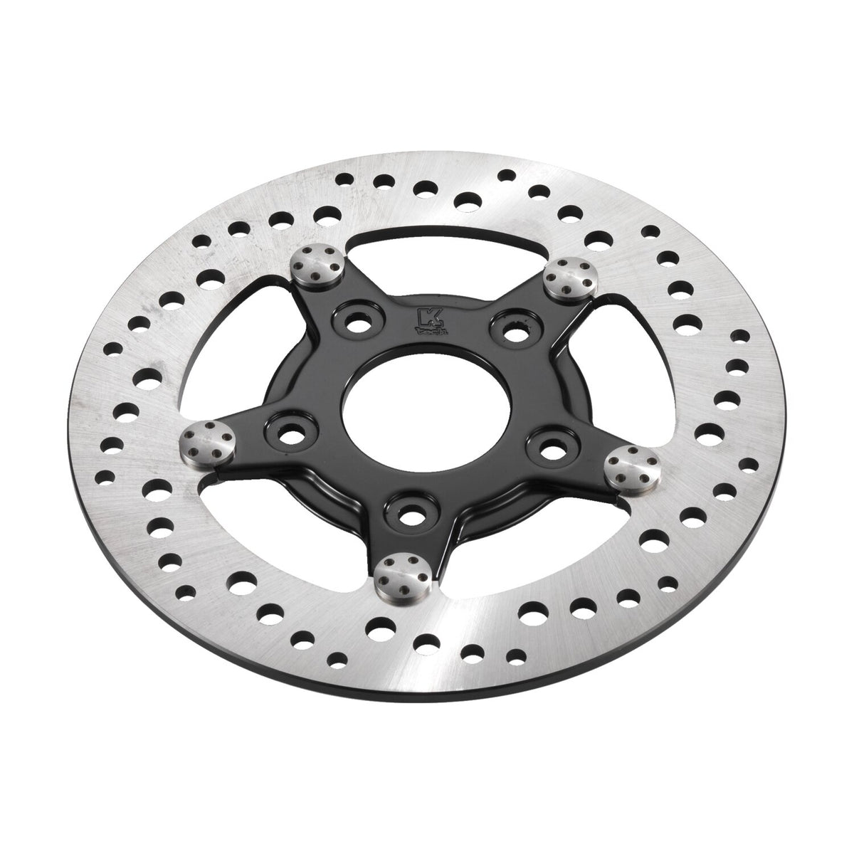 K-Tech front right brake rotor 8.5" stainless, black center