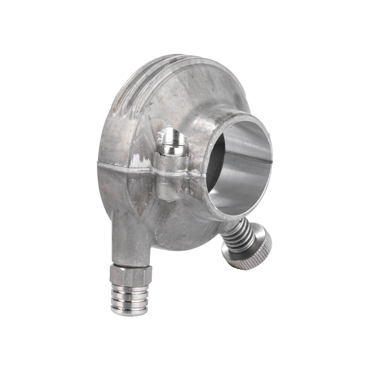 K-Tech 1" Deluxe throttle housing. Raw aluminum