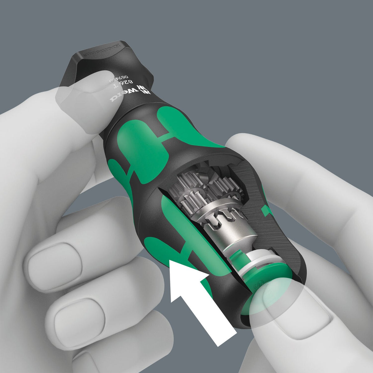 Wera, Kraftform 1/4" bit holding Turbo bit driver handle