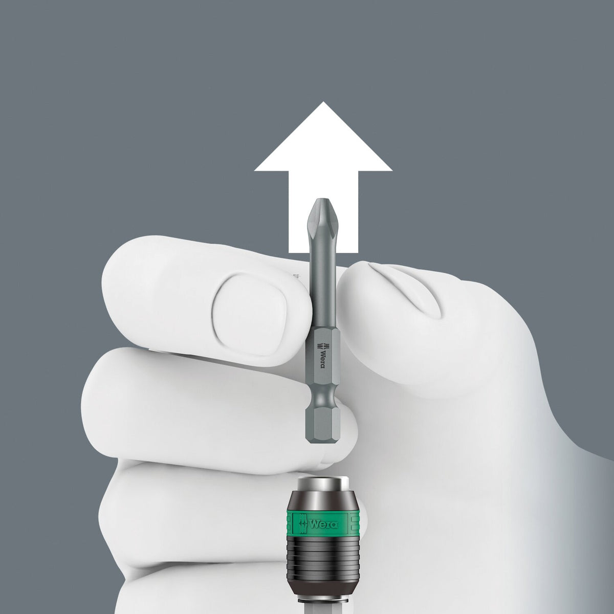 Wera, Kraftform 1/4" bit holding Turbo bit driver handle