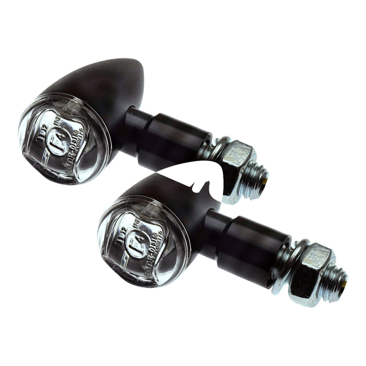 PB2 LED turn signals black, clear lens