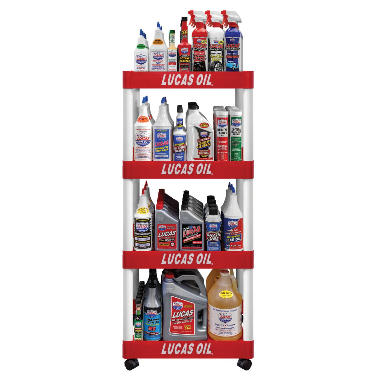 Lucas, oil 4-shelf display rack