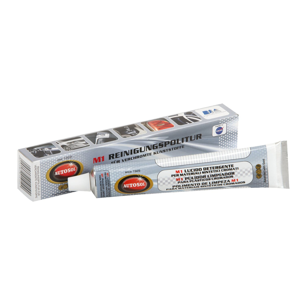 Autosol, M1 Cleaning Polish for Plastic Chrome. Tube 75cc