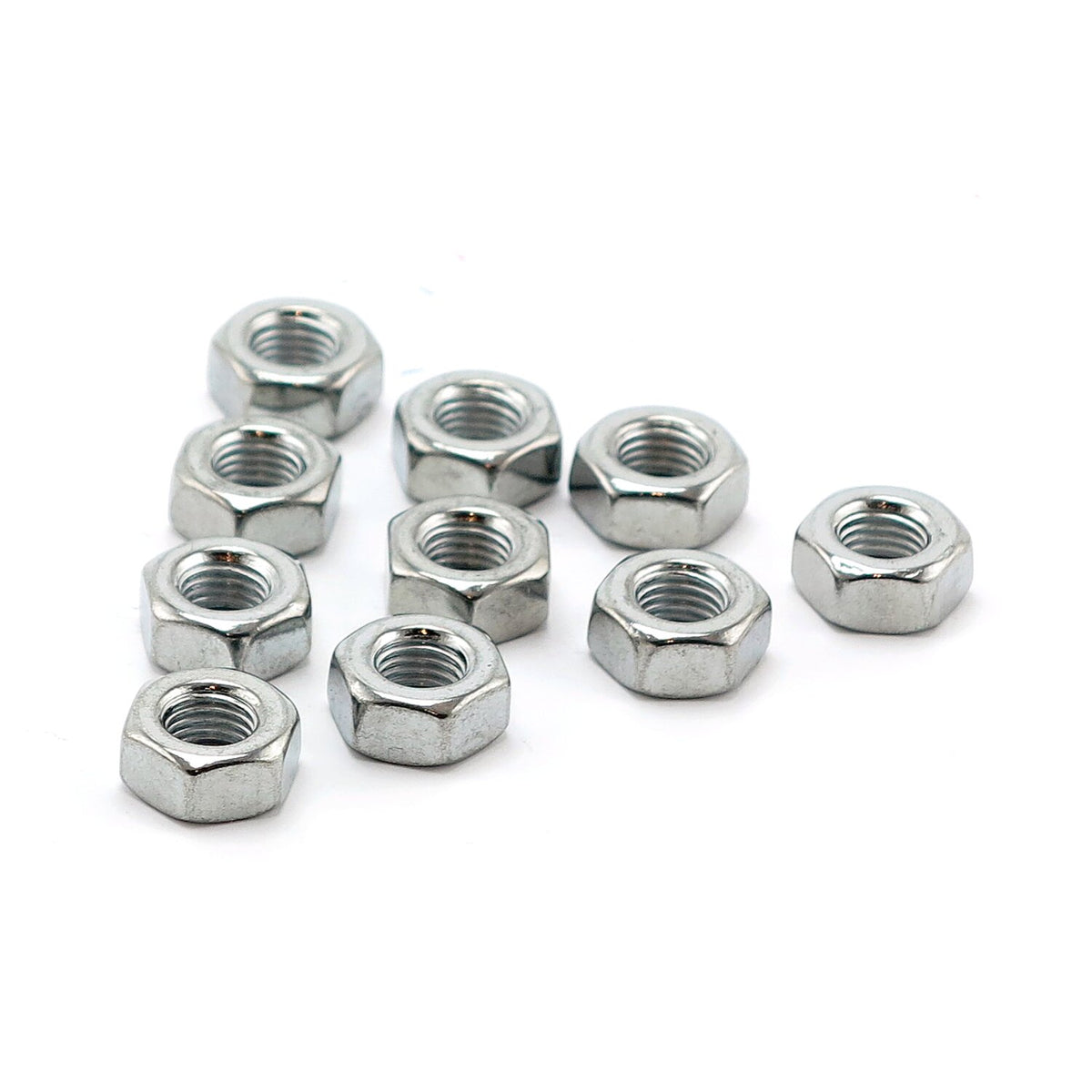 Colony M8 x 1.25 Hex nuts. Chrome