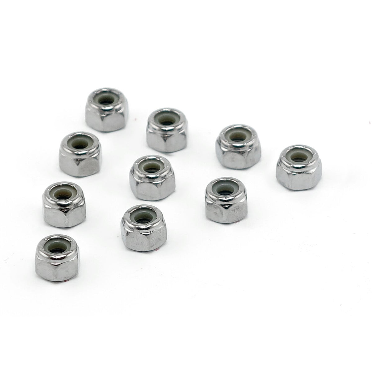 Colony 5/16-18 nylon insert lock nuts chrome