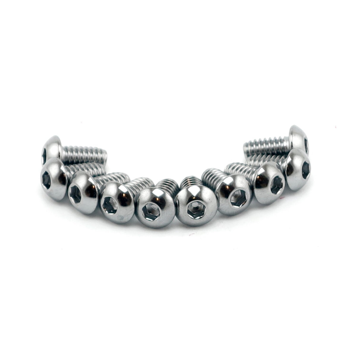 Colony 1/4-20 x 1-1/8 button head allen bolts chrome