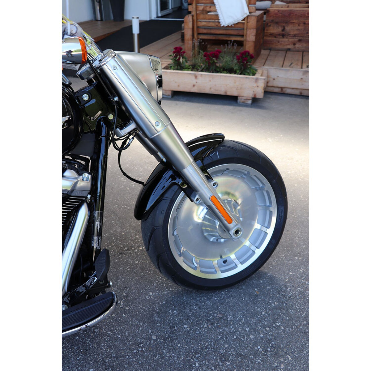 Cult-Werk, front fender 'Custom V1'. Matte black