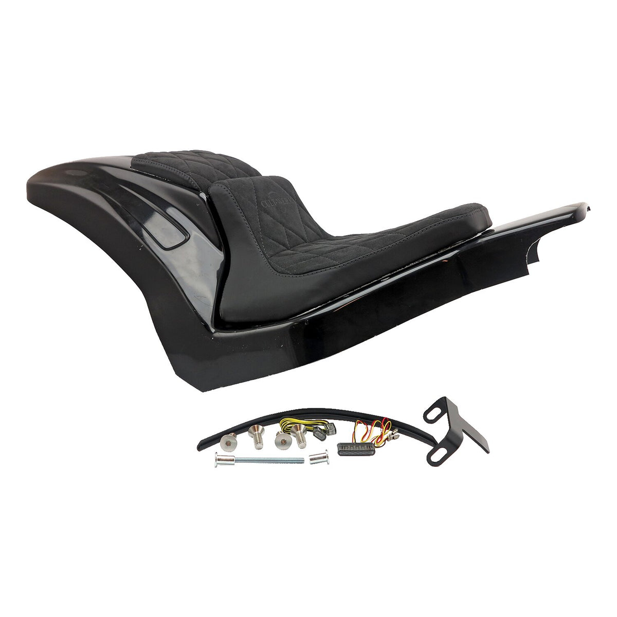Cult-Werk, Softail wide fender kit 'Racing'. 2-up seat