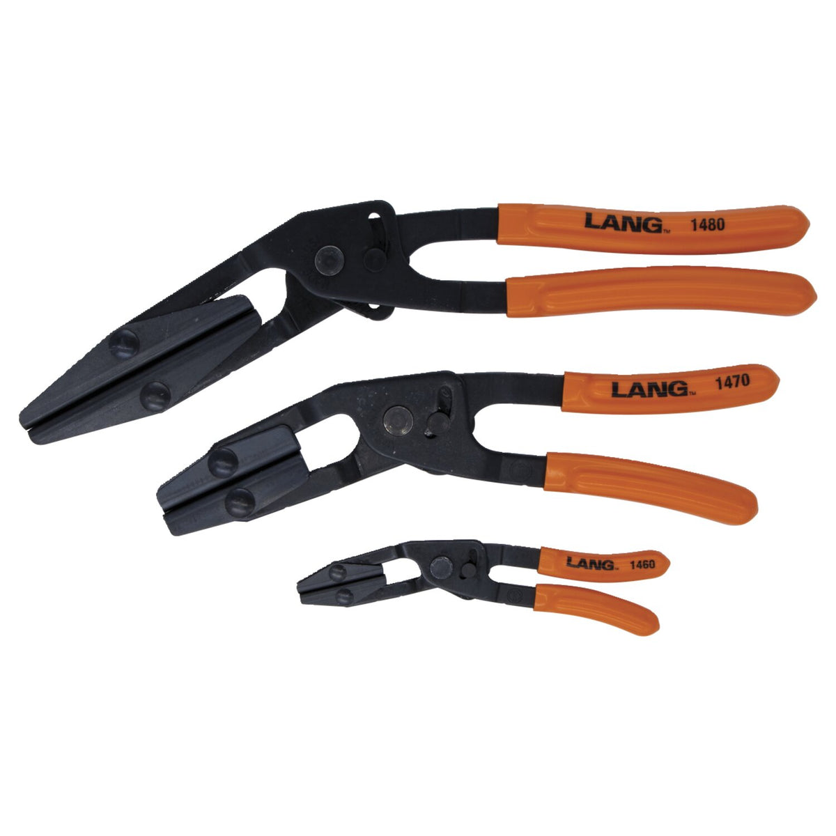 Lang Tools, angled hose pinch-off plier set