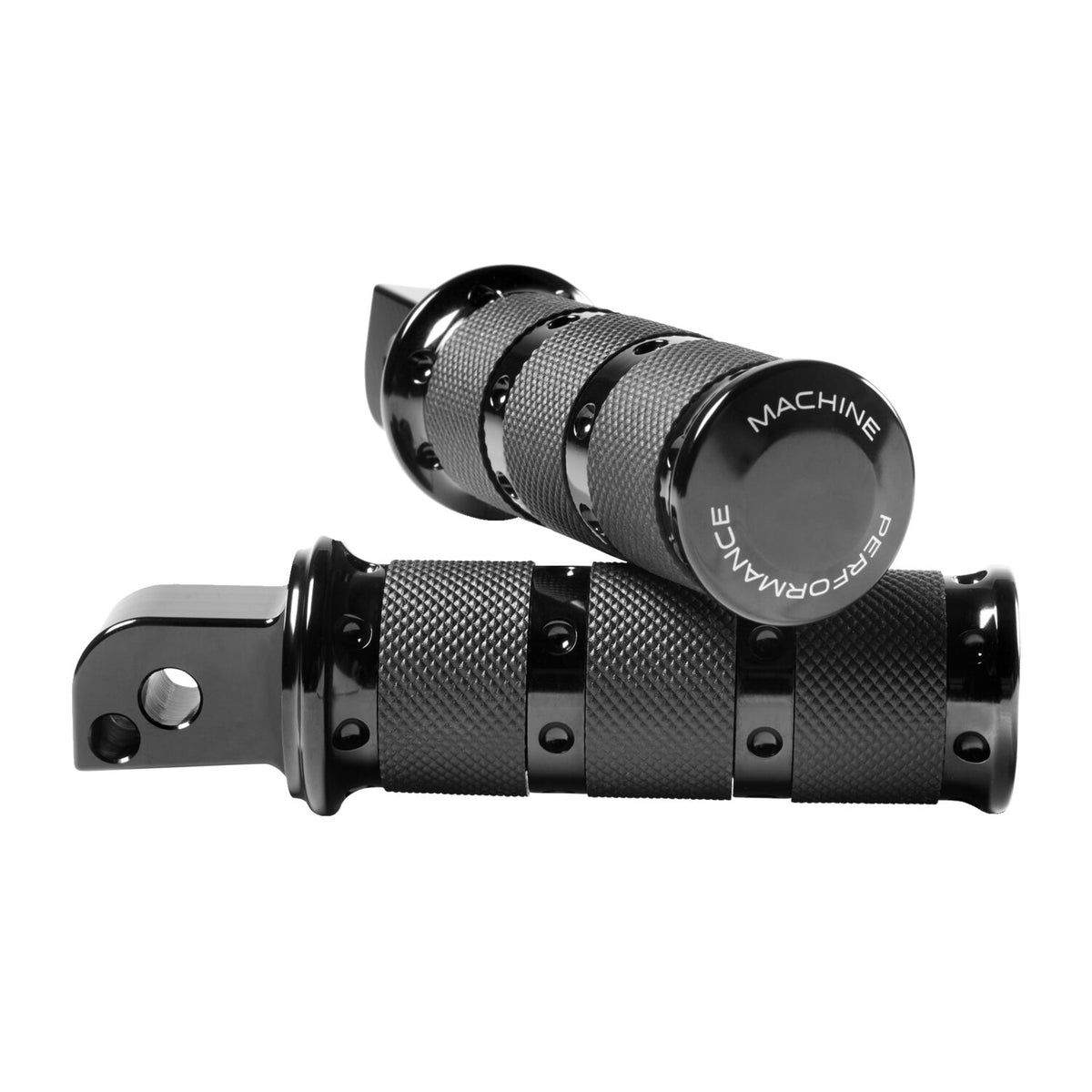 Performance Machine, XLS passenger foot pegs. Black