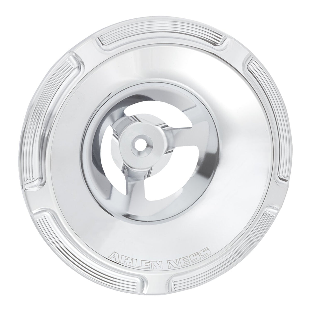 Arlen Ness, Beveled Velocity 65°/90° air cleaner cover. Chr
