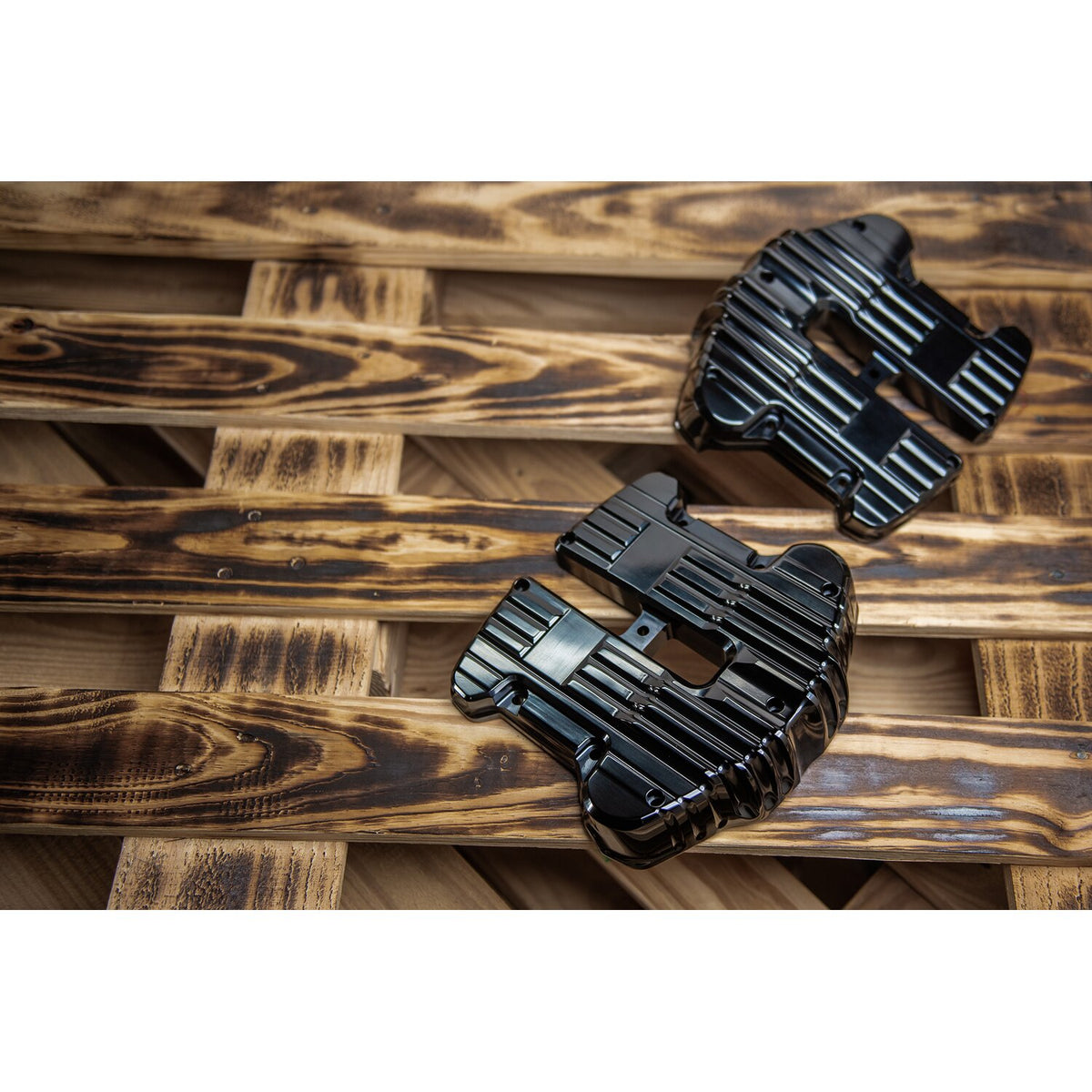 Rough Crafts, custom rocker covers. Black