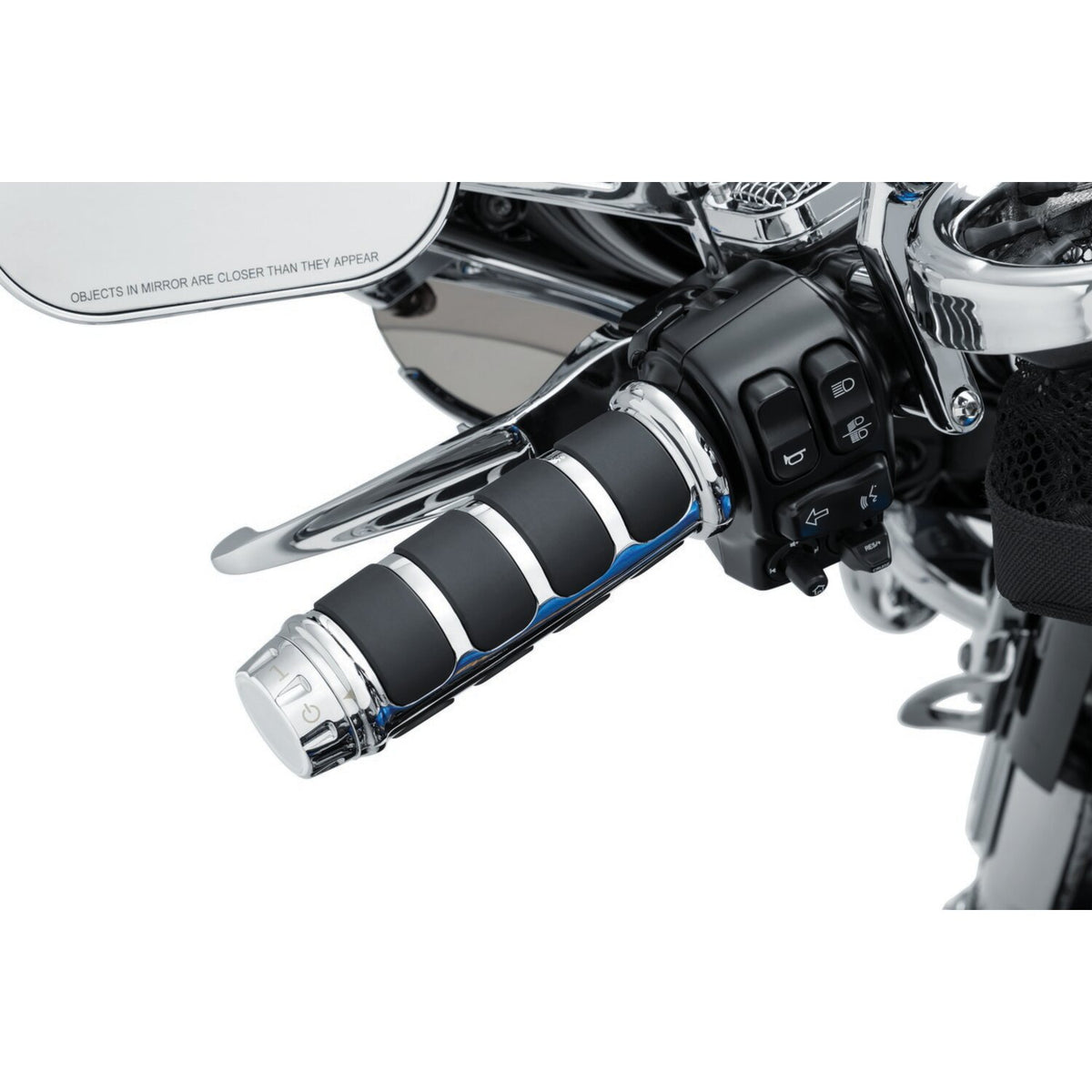 Kuryakyn, ISO grip covers for oem heated grips. Chrome