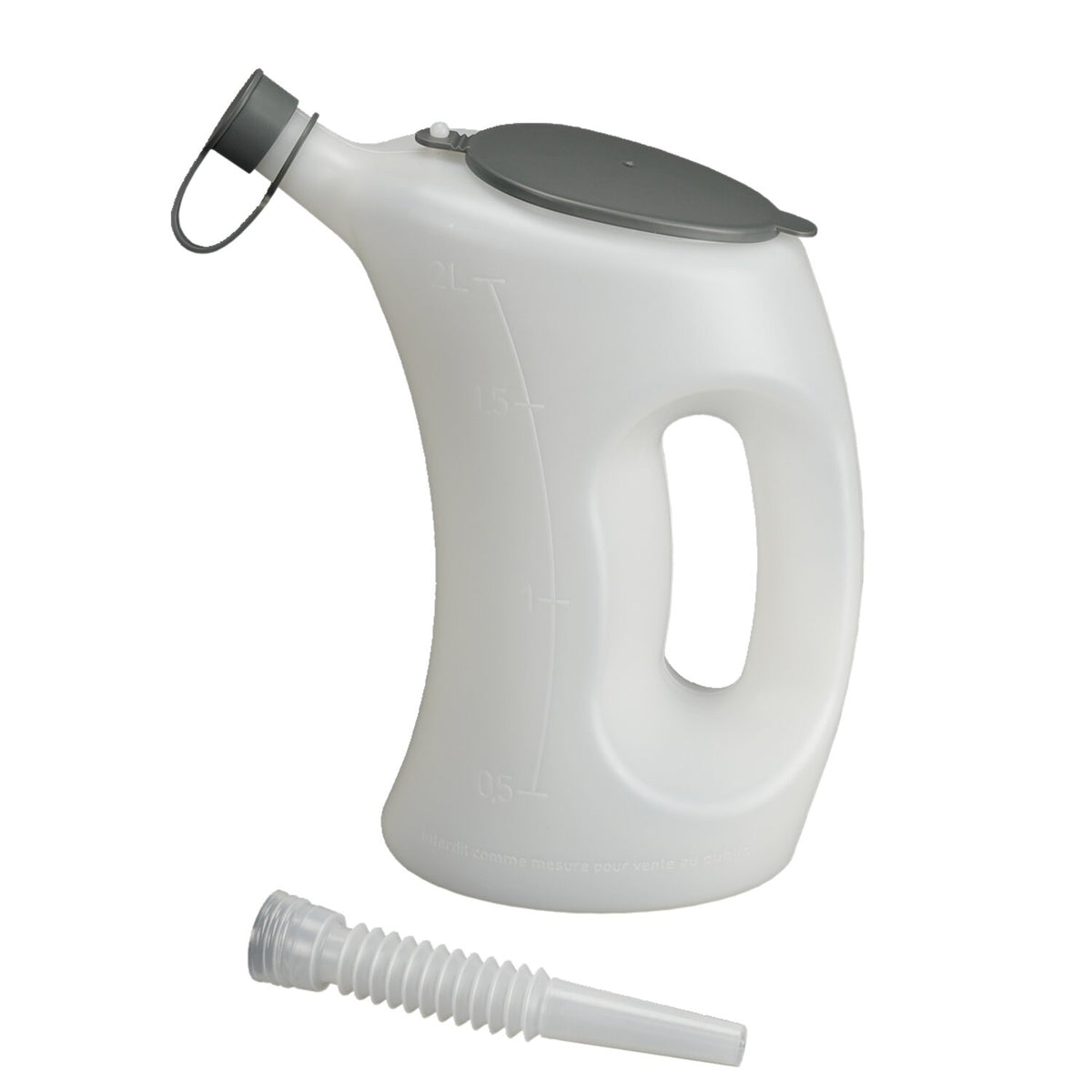 Pressol measuring jug, transparent w/cover. 2 liter
