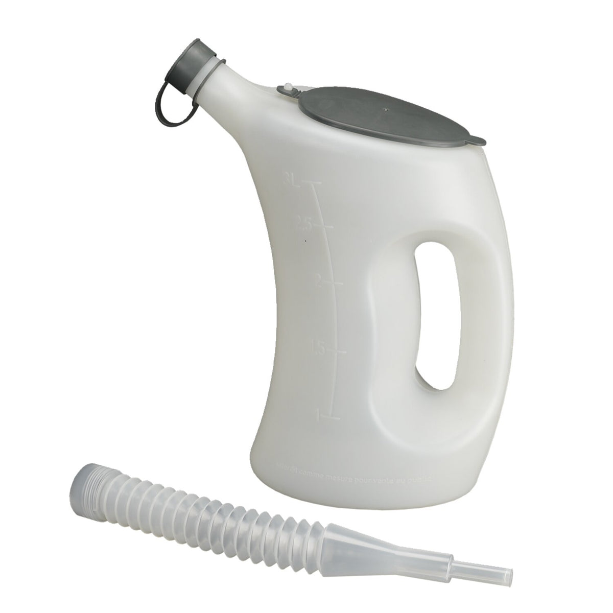 Pressol measuring jug, transparent w/cover. 3 liter
