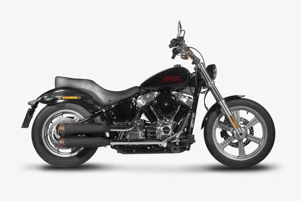 Zard Overlapped Slip-Ons Muffler for HD-SOFTAIL M8 — ZHD032S10SBO-B