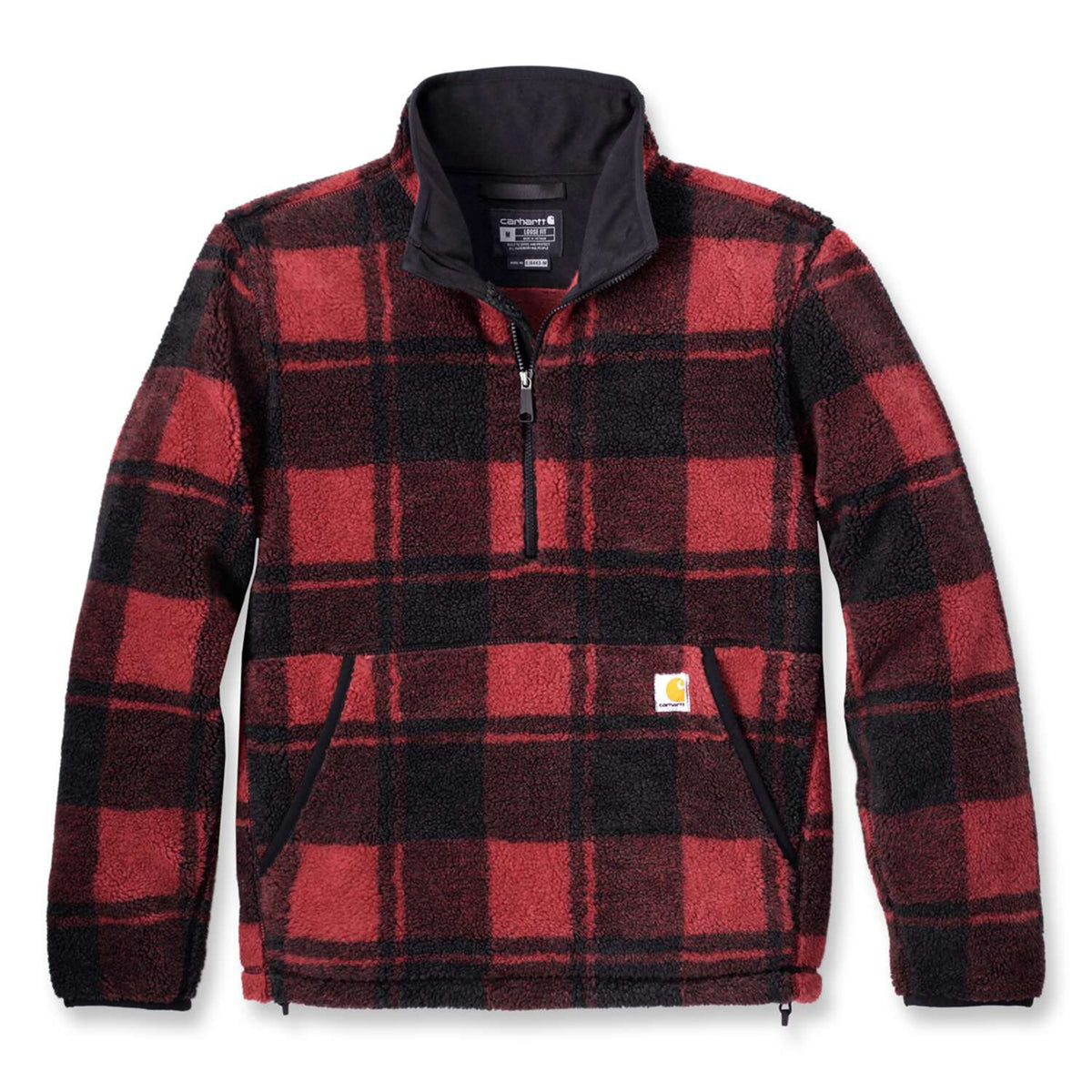 Carhartt Fleece pullover crabapple/black