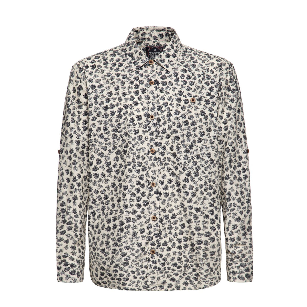 King Kerosin AOP shirt off white