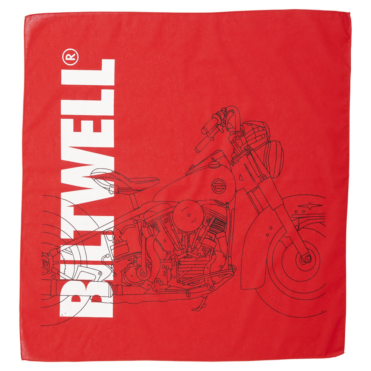 Biltwell Pan bandana red