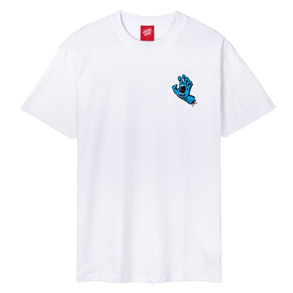 Santa Cruz Screaming Hand Chest t-shirt white