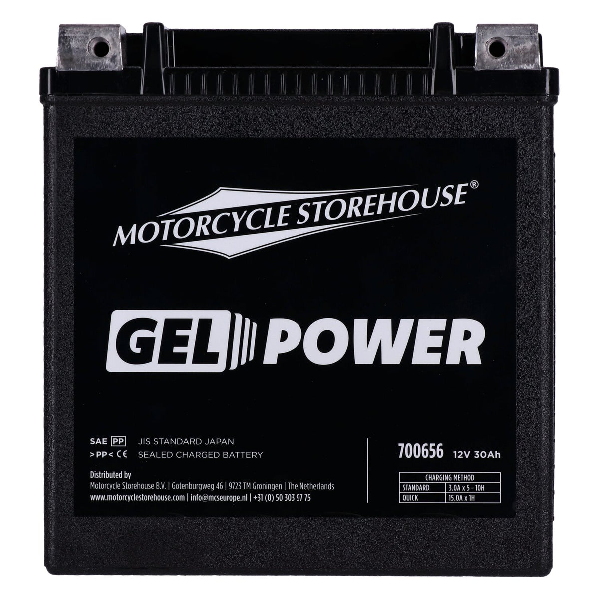MCS, Nano Series sealed GEL battery. 12V, 30Ah, 416CCA