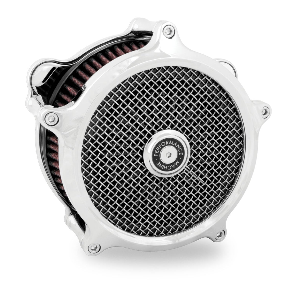 PM, 'Super Gas Interchange' air cleaner kit. Chrome